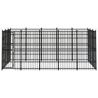 Outdoor Dog Kennel Steel 13.82 m²