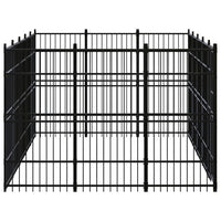 Outdoor Dog Kennel Steel 13.82 m²