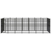 Outdoor Dog Kennel Steel 19.35 m²