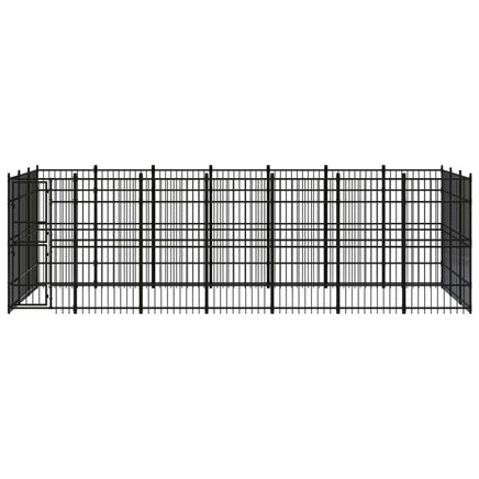 Outdoor Dog Kennel Steel 19.35 m²