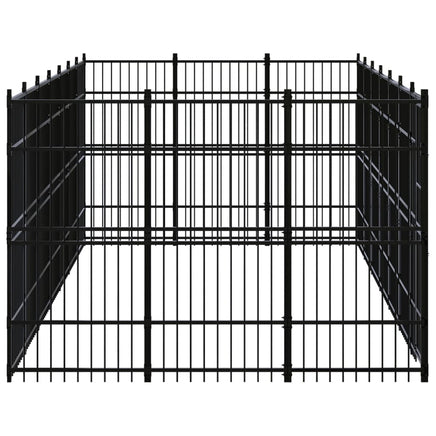 Outdoor Dog Kennel Steel 19.35 m²