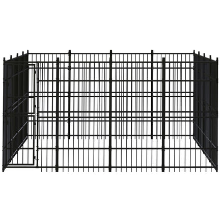 Outdoor Dog Kennel Steel 14.75 m²