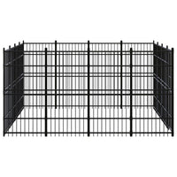 Outdoor Dog Kennel Steel 14.75 m²