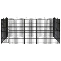 Outdoor Dog Kennel Steel 18.43 m²