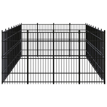 Outdoor Dog Kennel Steel 29.49 m²