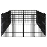 Outdoor Dog Kennel Steel 36.86 m²
