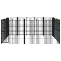 Outdoor Dog Kennel Steel 23.04 m²