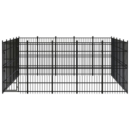 Outdoor Dog Kennel Steel 23.04 m²