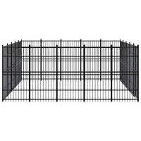 Outdoor Dog Kennel Steel 23.04 m²
