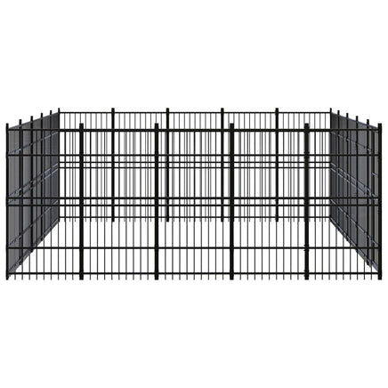 Outdoor Dog Kennel Steel 23.04 m²