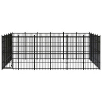 Outdoor Dog Kennel Steel 27.65 m²