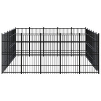 Outdoor Dog Kennel Steel 27.65 m²