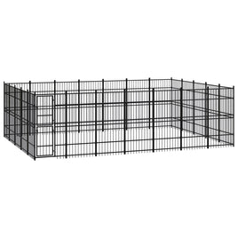 Outdoor Dog Kennel Steel 32.26 m²