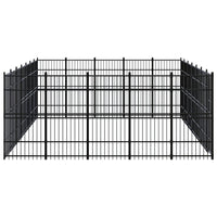 Outdoor Dog Kennel Steel 32.26 m²