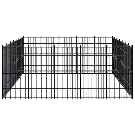 Outdoor Dog Kennel Steel 32.26 m²