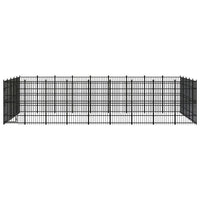 Outdoor Dog Kennel Steel 41.47 m²