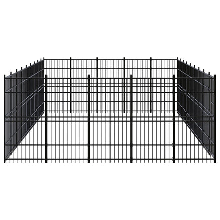 Outdoor Dog Kennel Steel 41.47 m²