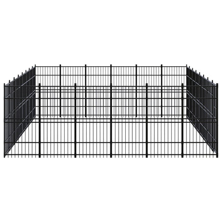 Outdoor Dog Kennel Steel 44.24 m²