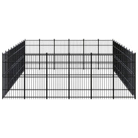 Outdoor Dog Kennel Steel 55.3 m²