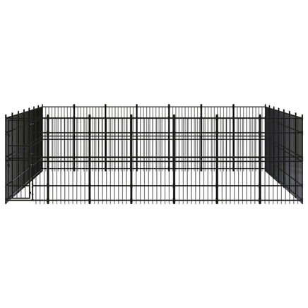 Outdoor Dog Kennel Steel 45.16 m²