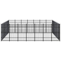 Outdoor Dog Kennel Steel 45.16 m²