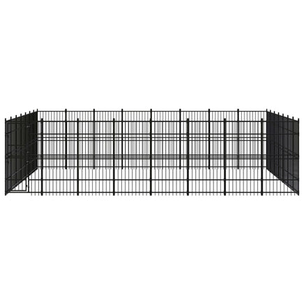 Outdoor Dog Kennel Steel 51.61 m²