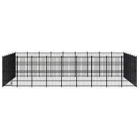 Outdoor Dog Kennel Steel 58.06 m²