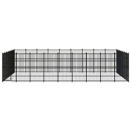 Outdoor Dog Kennel Steel 58.06 m²
