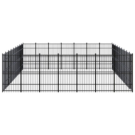 Outdoor Dog Kennel Steel 58.06 m²