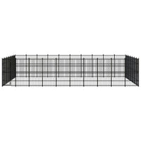 Outdoor Dog Kennel Steel 64.51 m²