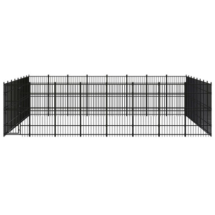 Outdoor Dog Kennel Steel 58.98 m²