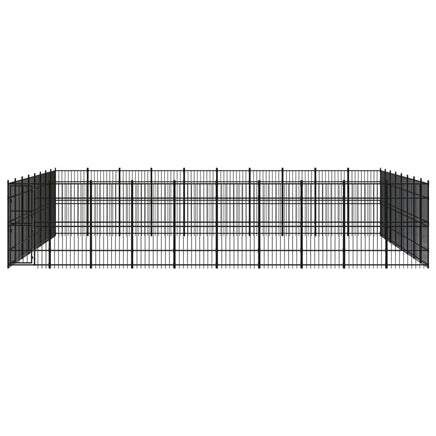 Outdoor Dog Kennel Steel 73.73 m²