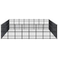 Outdoor Dog Kennel Steel 73.73 m²