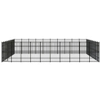 Outdoor Dog Kennel Steel 82.94 m²
