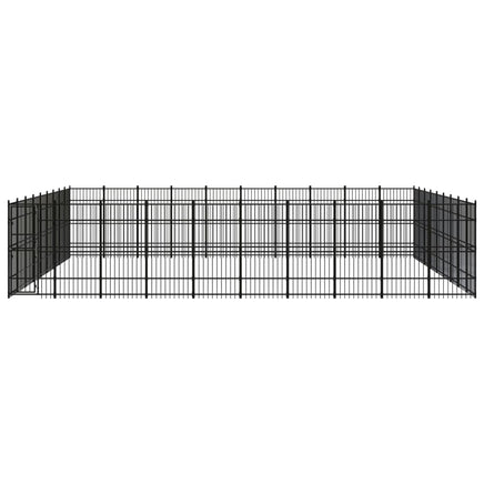 Outdoor Dog Kennel Steel 82.94 m²
