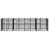 Outdoor Dog Kennel Steel 14.75 m²