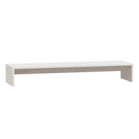 Monitor Stand White 100x27x15 cm Solid Wood Pine