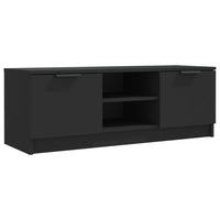 TV Cabinet Black 102x35x36.5 cm Engineered Wood