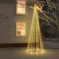 Christmas Cone Tree Warm White 310 LEDs 100x300 cm