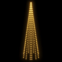 Christmas Tree on Flagpole Warm White 310 LEDs 300 cm