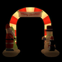 Christmas Inflatable Santa & Snowman Arch Gate LED 260 cm