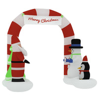 Christmas Inflatable Santa & Snowman Arch Gate LED 260 cm