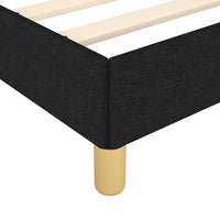 Bed Frame with Headboard Black 153x203 cm Queen Fabric