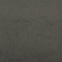Bed Frame with Headboard Dark Grey 153x203 cm queen Velvet