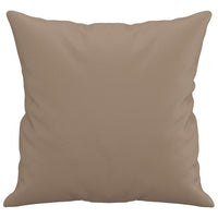 Throw Pillows 2 pcs Cappuccino 40x40 cm Faux Leather