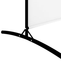 5-Panel Room Divider White 433x180 cm Fabric