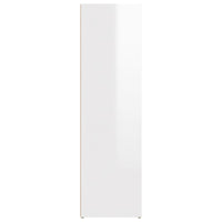 Sideboard High Gloss White 80x30x106 cm Engineered Wood