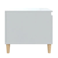 Coffee Table High Gloss White 100x50x45 cm Engineered Wood