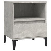 Bedside Cabinets 2 pcs Concrete Grey 40x35x50 cm