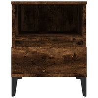 Bedside Cabinet Smoked Oak 40x35x50 cm